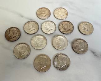 Lot 1183  US Coins  Qty 13 of 1964 JFK Half Dollars