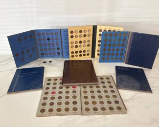 Lot 1057  Lincoln Head Cent Pennies Coins Books Indian Head Cents