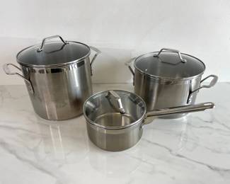 Lot 1110  Calphalon Stock Pots Sauce Pan