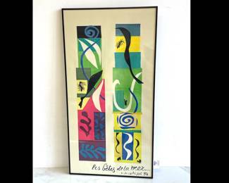 Lot 824  Henri Matisse Beasts of the Sea Art Print