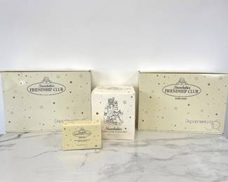 Lot 1161  Dept. 56 Snowbabies Friendship Club Christmas Figurines