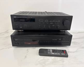Lot 761  Yamaha Natural Sound Stereo Receiver RX460 5 Disc CD Player