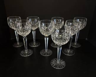 Lot 1143  Waterford Crystal Lismore Hock Wine Glasses