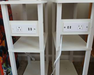 bedside tables with plug for chargers
