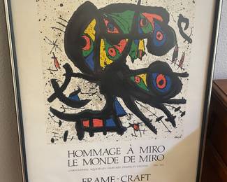 miro framed poster