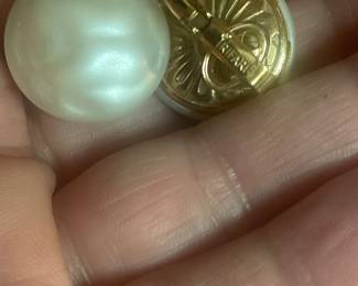 signed trifari -vintage earrings