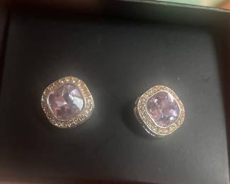 costume purple stone earrings- look great for costume !!