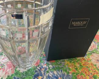 new w/ box large waterford vase