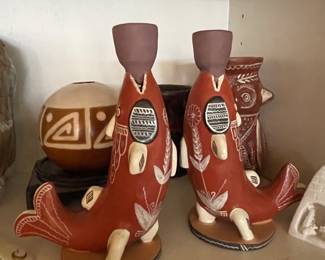 MY FAVORTIES - PERU =- VINTAGE CANDLE HOLDERS