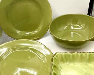 Gorgeous Green Pier 1 & Nantucket Dishes