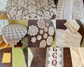 Vintage Lace & Linen Lot