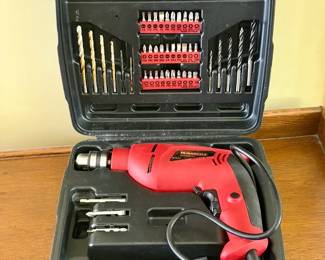 Durabuilt 120V 3/8" corded electric drill tool kit