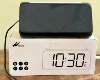 Netzu Digital Alarm Clock with integrated wireless charging capabilities