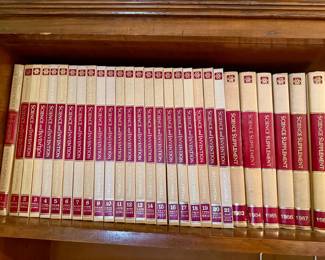 vintage set of "The Illustrated Science and Invention Encyclopedia,"