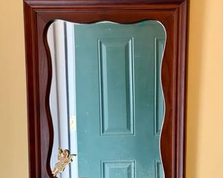 Chippendale style mahogany wall mirror