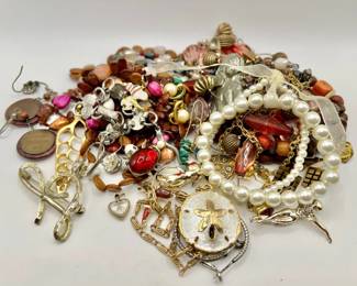 Mystery Lot of Jewelry incl. Coins & Sarah Coventry