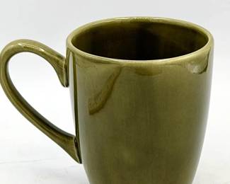 (6) Home Trends Green Coffee Mugs