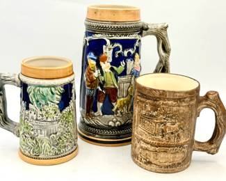 (3) Vtg Steins Feat. Disney