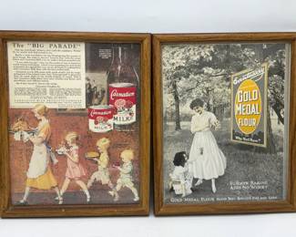 (2) Vintage Style Prints