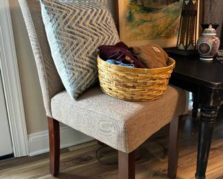 Accent Chairs, Decorative Pillows, Baskets 