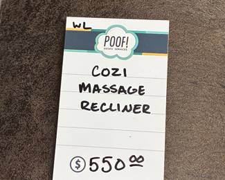 Cozi Massage Recliner 