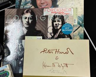 Signed Foreigner Record 