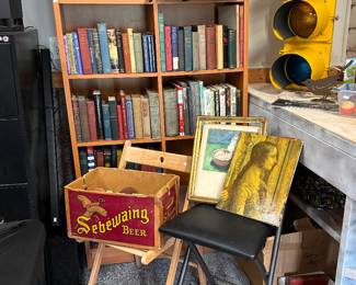 Books, Folding Chairs 