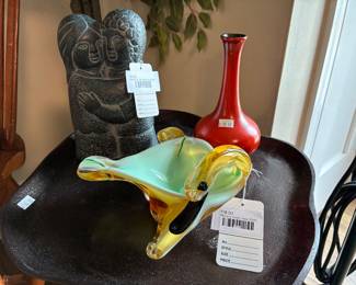 Murano Glass Swan Dish 