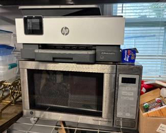 Microwave, Hp Printer 
