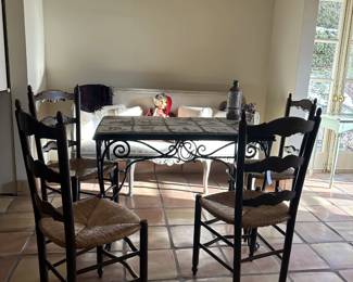 English Late 17th Century Ladder-Back Barrister Chairs