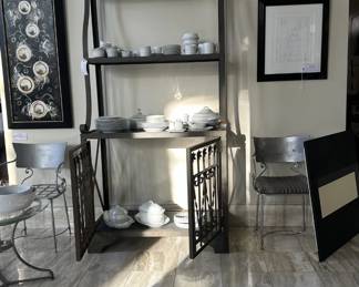 Dishrack in basement