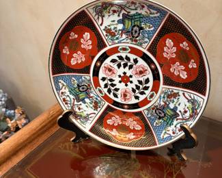Decorative Asian plate 