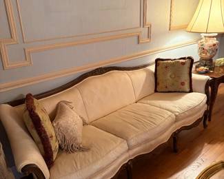 Traditional upholstered sofa