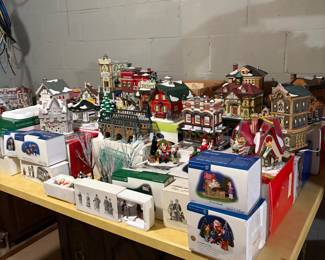 Dept 56 Christmas village houses 