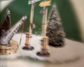 A ton of Christmas village accessories 