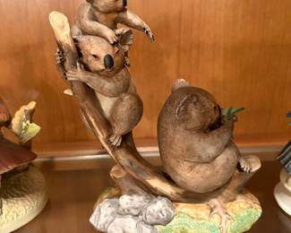 Decorative animal figure scene