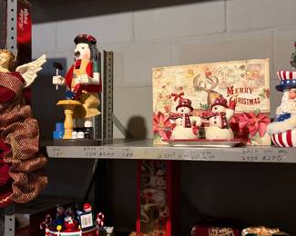 Nutcrackers boxes and glass block