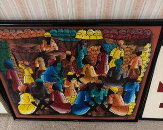 Haitian fork art painting 