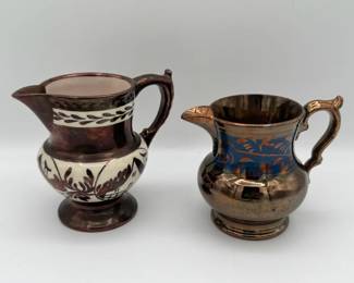 Vintage English Lusterware Pitchers