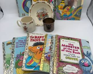 Vintage Little Golden Books  Royal Doulton Bunnykins Childrens Bowl and Mug