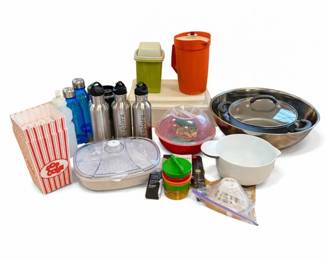 24 MixedKitchenwareLotCookwareBottlesContainersPopcornBowlMore
