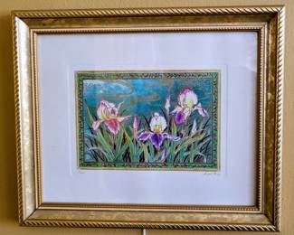 Foil Art of Irises 