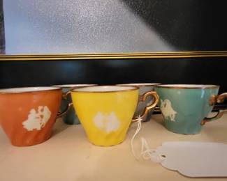 Hartporzellan German Teacups