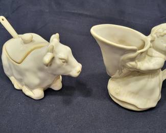 Pottery Barn Cream and Sugar Set