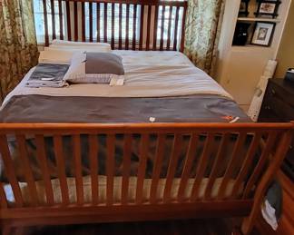 Queen Mission Slat Bed
