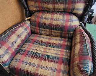 Wicker Reclining Armchair (2 available)