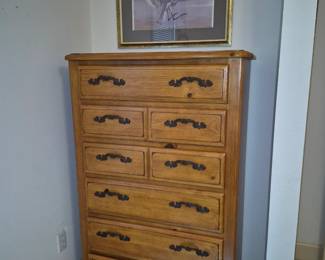 Queen sized solid wood bedroom set