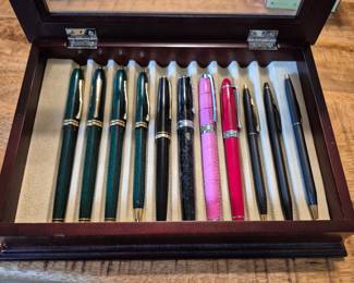 Writing Pen Collection- Aurora Italy, 14k Cross, Levenger, Generation Mont Blanc, 