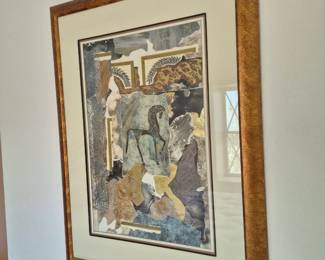 Large Framed Decorative Art