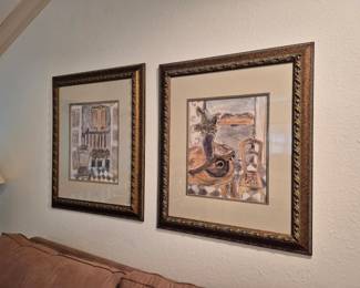 Large Framed Decorative Art